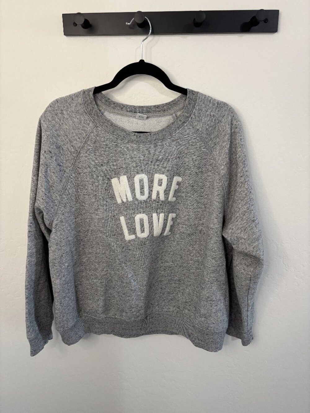 Old Navy Gray "More Love" Graphic Crewneck Sweatshirt | Size XL